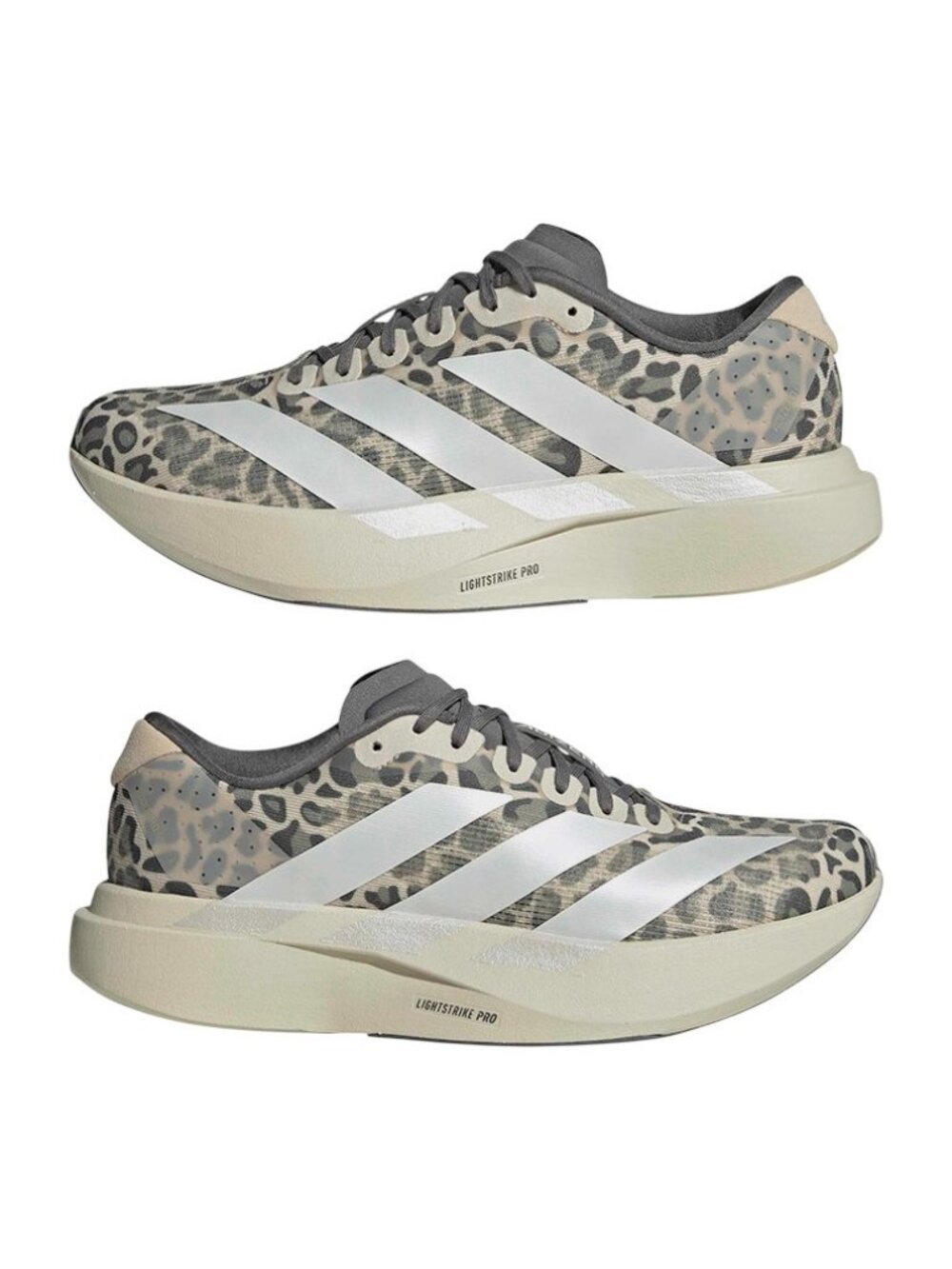 adidas Adizero Evo SL - Multi Size Women Running Shoes Leopard Silver KI3948 NEW